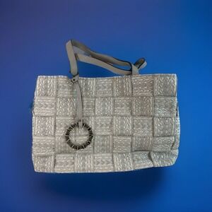 Alma Tonutti Silver Woven Purse Bag Made In Italy NEW‎ #6142 ~ Missing The Chain